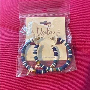 Viola Multicolor Hoop Earrings